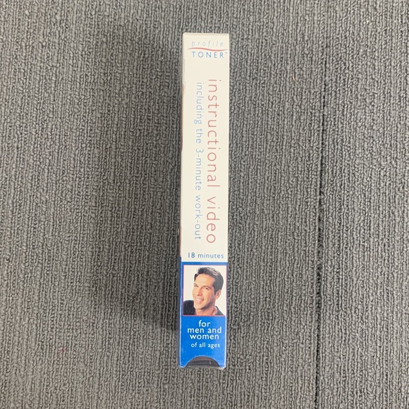 Profile Toner Instructional Video (VHS, 1998) 3-Minute Exerciser New Sealed - Picture 4 of 8